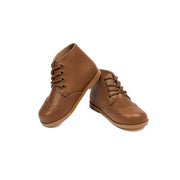 Brown Nubuck Laced Shoe Wing-Tip-WY22
