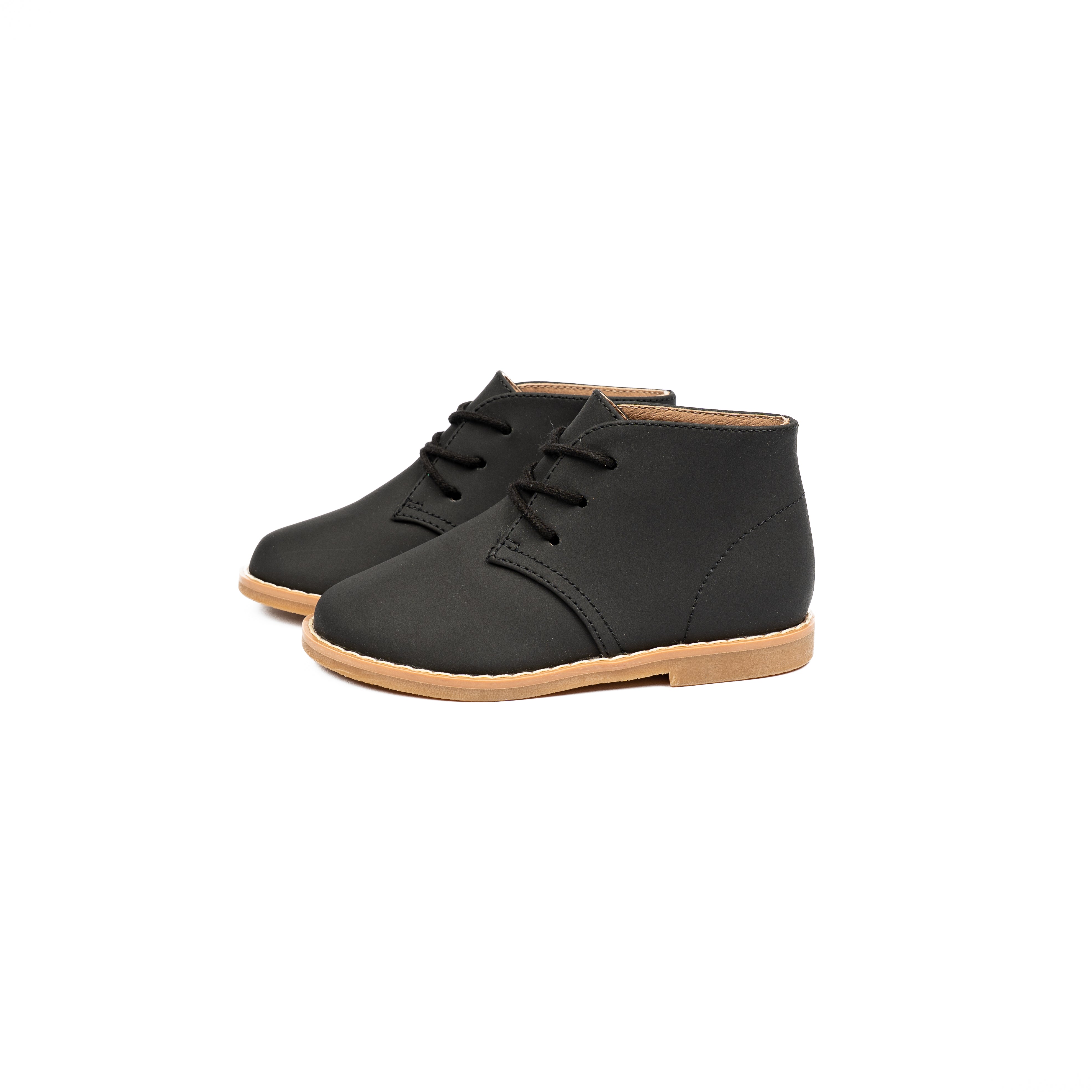 Black Nubuck Laced Shoe-WY24