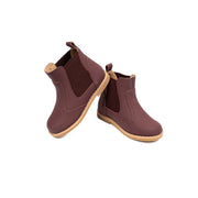 Burgundy Nubuck HiTop Laced Shoe-WY41
